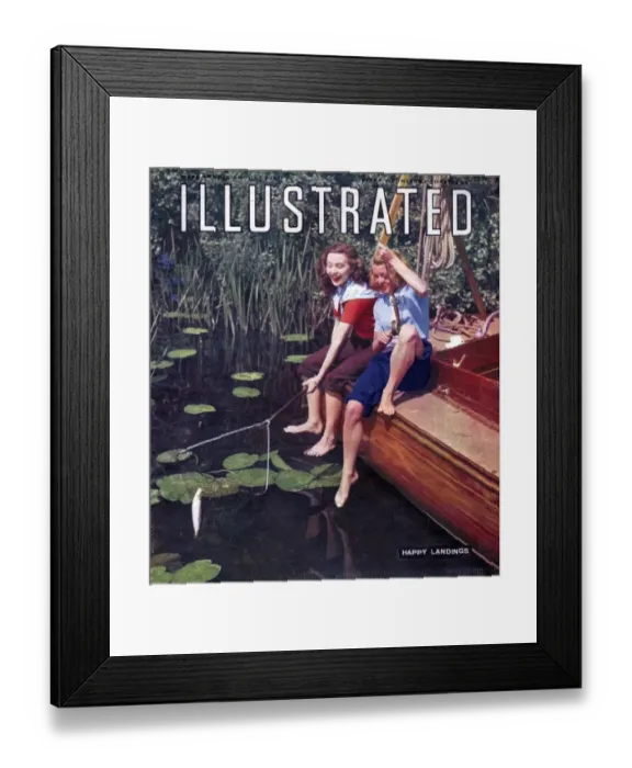 Framed Print : 1940s UK Illustrated Magazine Cover Framed Print : 1940s UK Illustrated Magazine Cover