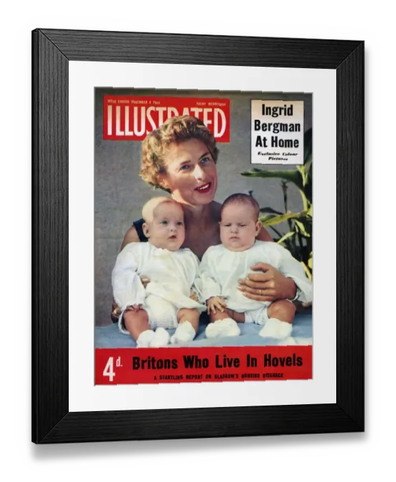 Framed Print : 1950s UK Illustrated Magazine Cover Framed Print : 1950s UK Illustrated Magazine Cover