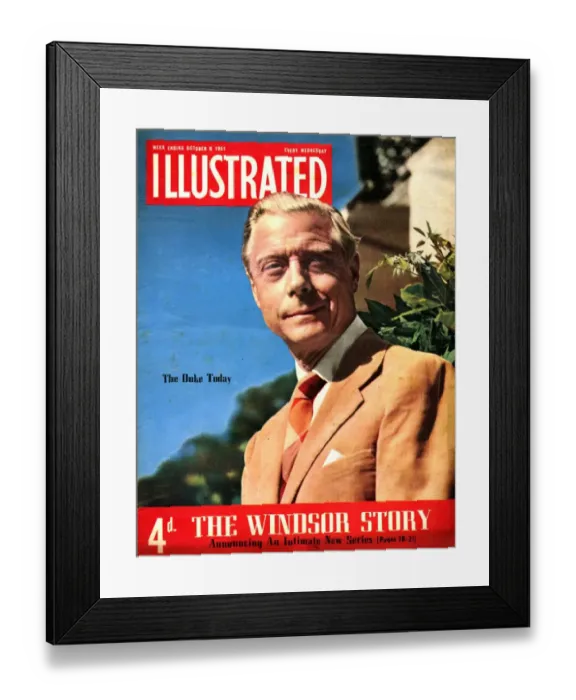 Framed Print : 1950s UK Illustrated Magazine Cover Framed Print : 1950s UK Illustrated Magazine Cover