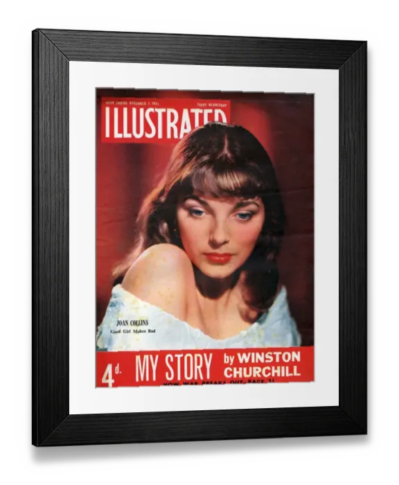 Framed Print : 1950s UK Illustrated Magazine Cover Framed Print : 1950s UK Illustrated Magazine Cover