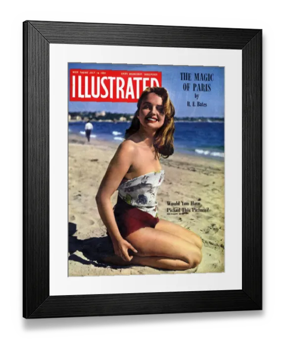Framed Print : 1950s UK Illustrated Magazine Cover Framed Print : 1950s UK Illustrated Magazine Cover