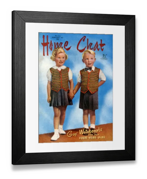 Framed Print : 1950s UK Home Chat Magazine Cover Framed Print : 1950s UK Home Chat Magazine Cover