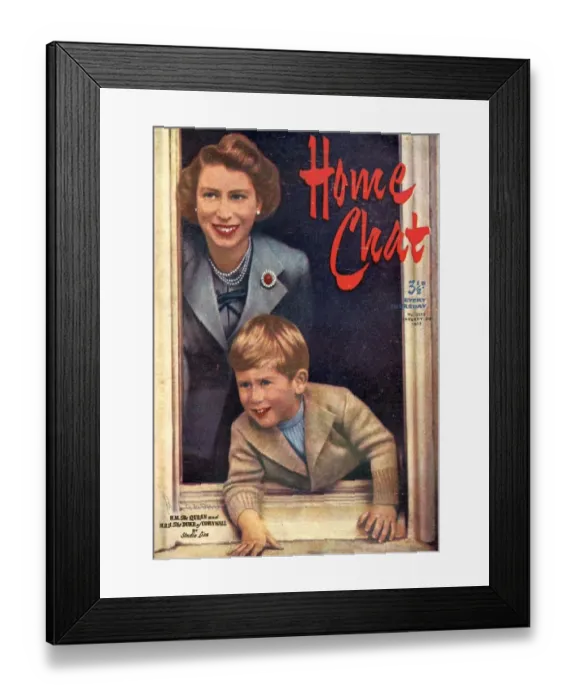 Framed Print : 1950s UK Home Chat Magazine Cover Framed Print : 1950s UK Home Chat Magazine Cover