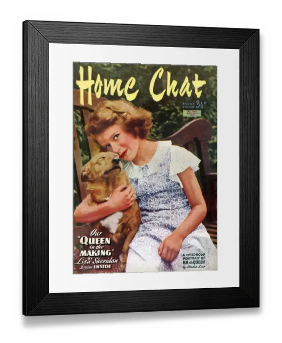 Framed Print : 1950s UK Home Chat Magazine Cover Framed Print : 1950s UK Home Chat Magazine Cover