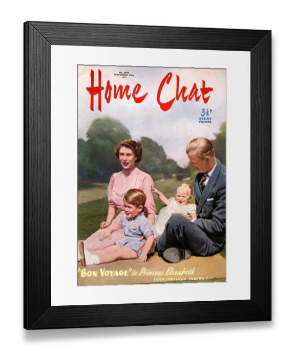 Framed Print : 1950s UK Home Chat Magazine Cover Framed Print : 1950s UK Home Chat Magazine Cover