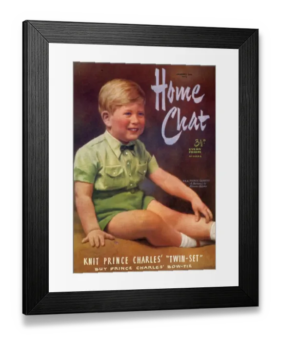 Framed Print : 1950s UK Home Chat Magazine Cover Framed Print : 1950s UK Home Chat Magazine Cover