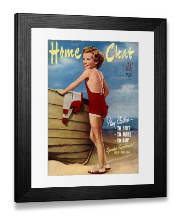 Framed Print : 1950s UK Home Chat Magazine Cover Framed Print : 1950s UK Home Chat Magazine Cover