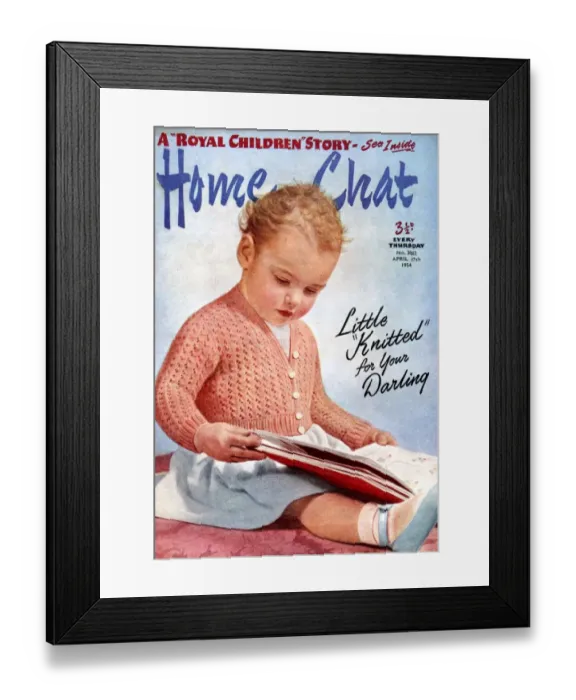 Framed Print : 1950s UK Home Chat Magazine Cover Framed Print : 1950s UK Home Chat Magazine Cover