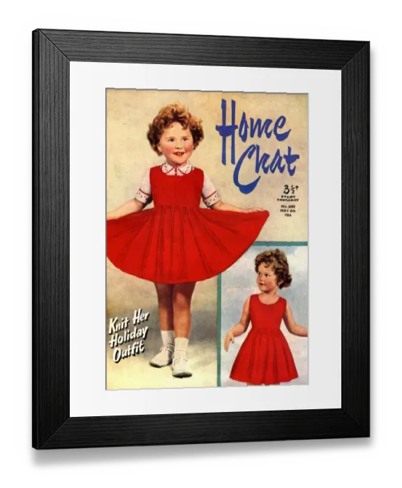 Framed Print : 1950s UK Home Chat Magazine Cover Framed Print : 1950s UK Home Chat Magazine Cover