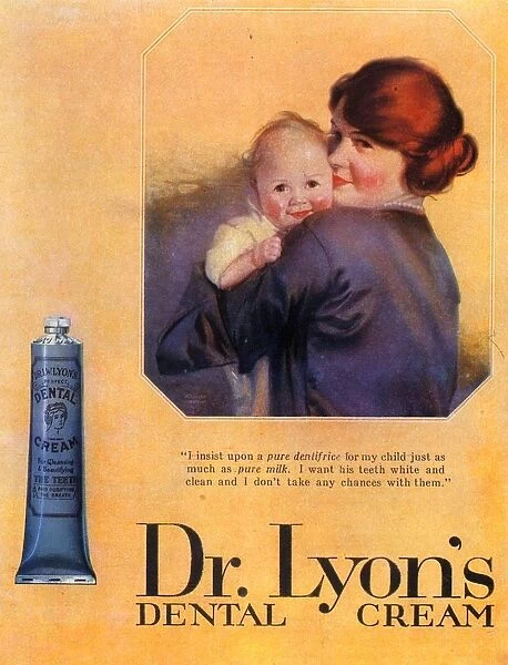 1900s UK babies doctors lyons toothpaste baby