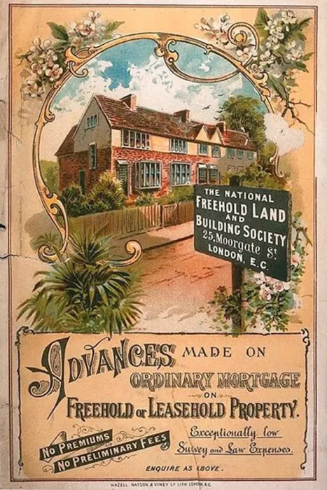 Framed Print : 1900s UK mortgages building societies estate agents property finance new homes suburbia Framed Print : 1900s UK mortgages building societies estate agents property finance new homes suburbia