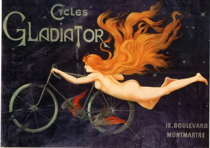 Framed Print : 1905 1900s France gladiator bicycles bikes cycling cycles Massias