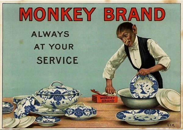 1910s, UK, Monkey Brand, Magazine Advert