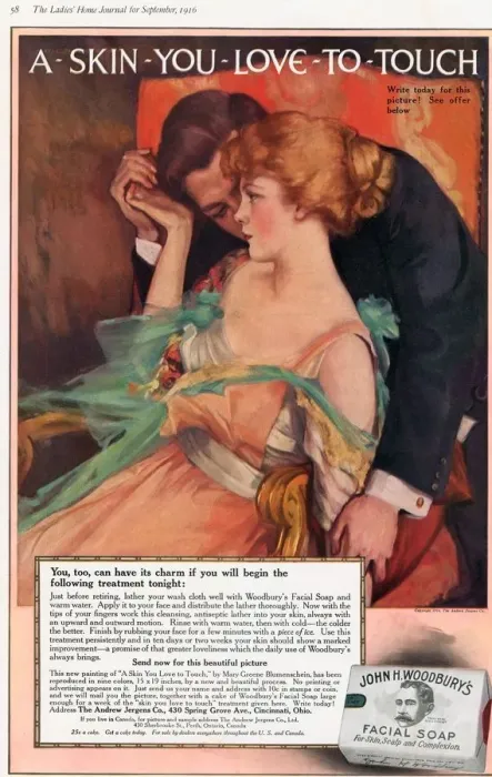 Framed Print : 1910s USA expressions love woodburys smell soap hugging aroma Framed Print : 1910s USA expressions love woodburys smell soap hugging aroma