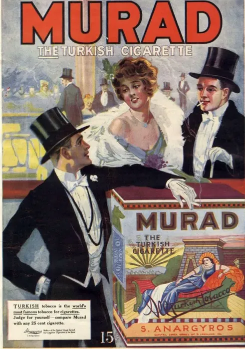 Framed Print : 1910s, USA, Murad, Magazine Advert