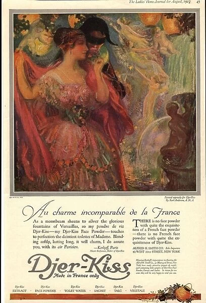 1918 1910s USA djer-kiss talcum powder fancy dress ball costume womens