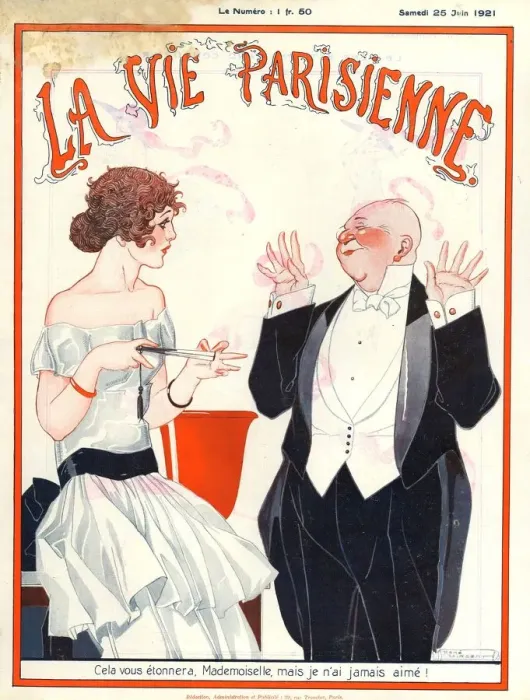 Framed Print : 1920s, France, La Vie Parisienne, Magazine Cover