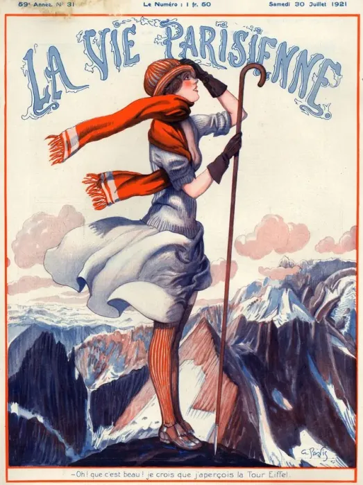 Framed Print : 1920s France La Vie Parisienne Magazine Cover Framed Print : 1920s France La Vie Parisienne Magazine Cover