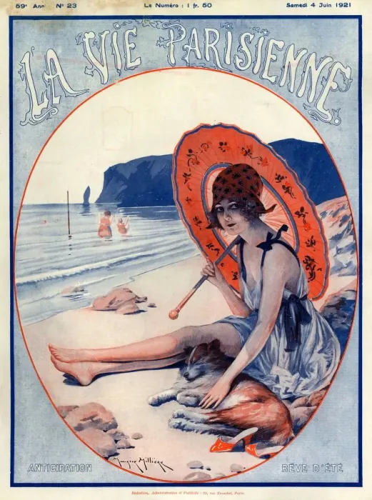 Framed Print : 1920s France La Vie Parisienne Magazine Cover Framed Print : 1920s France La Vie Parisienne Magazine Cover