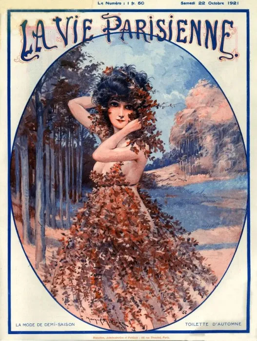 Framed Print : 1920s France La Vie Parisienne Magazine Cover Framed Print : 1920s France La Vie Parisienne Magazine Cover