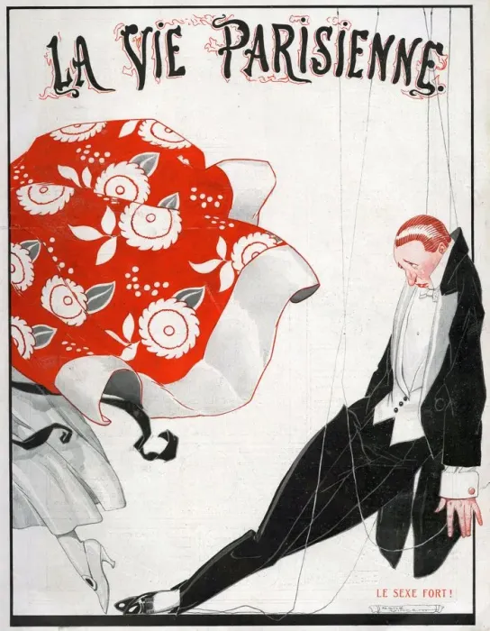 Framed Print : 1920s France La Vie Parisienne Magazine Cover Framed Print : 1920s France La Vie Parisienne Magazine Cover