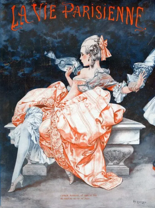 Framed Print : 1920s France La Vie Parisienne Magazine Cover