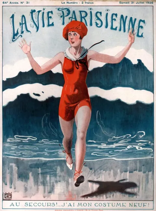 Framed Print : 1920s France La Vie Parisienne Magazine Cover Framed Print : 1920s France La Vie Parisienne Magazine Cover