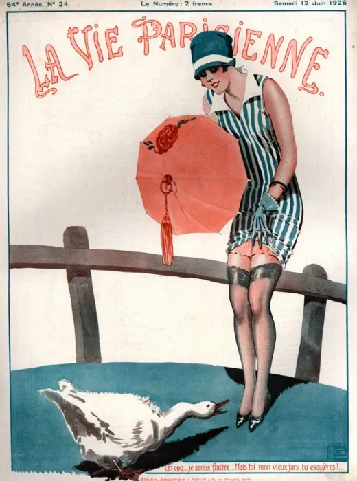 Framed Print : 1920s France La Vie Parisienne Magazine Cover Framed Print : 1920s France La Vie Parisienne Magazine Cover