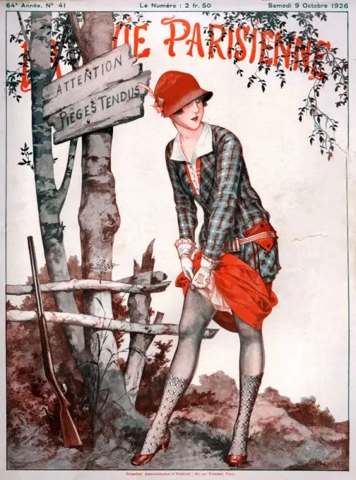 Framed Print : 1920s France La Vie Parisienne Magazine Cover Framed Print : 1920s France La Vie Parisienne Magazine Cover