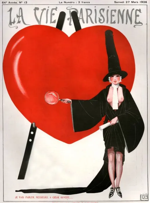 Framed Print : 1920s France La Vie Parisienne Magazine Cover Framed Print : 1920s France La Vie Parisienne Magazine Cover