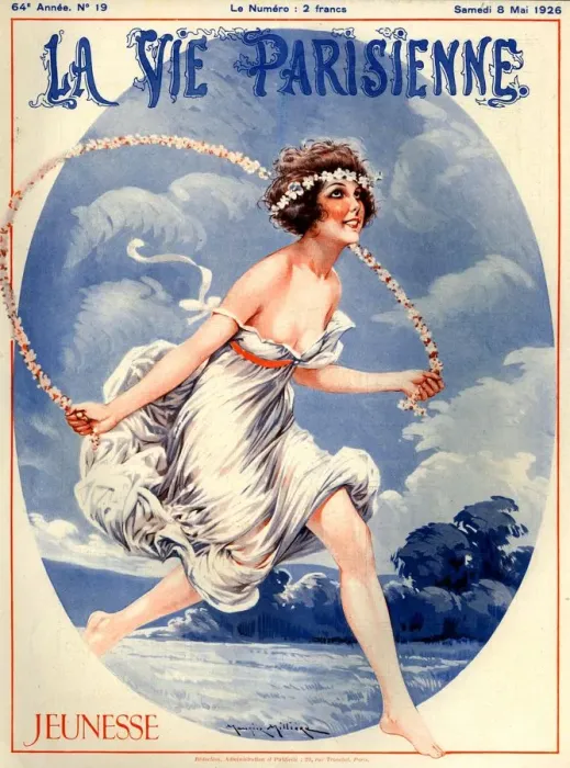 Framed Print : 1920s France La Vie Parisienne Magazine Cover Framed Print : 1920s France La Vie Parisienne Magazine Cover