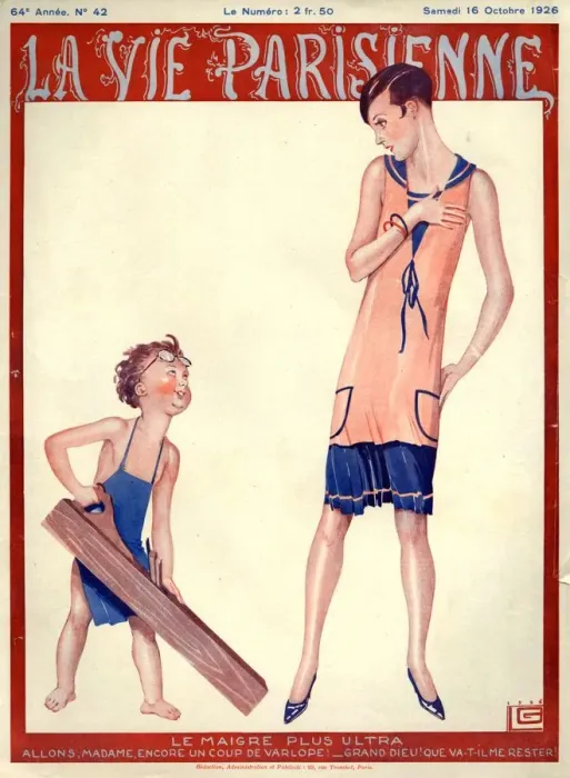 Framed Print : 1920s France La Vie Parisienne Magazine Cover Framed Print : 1920s France La Vie Parisienne Magazine Cover