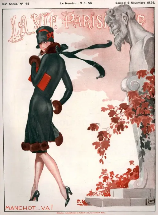 Framed Print : 1920s France La Vie Parisienne Magazine Cover Framed Print : 1920s France La Vie Parisienne Magazine Cover