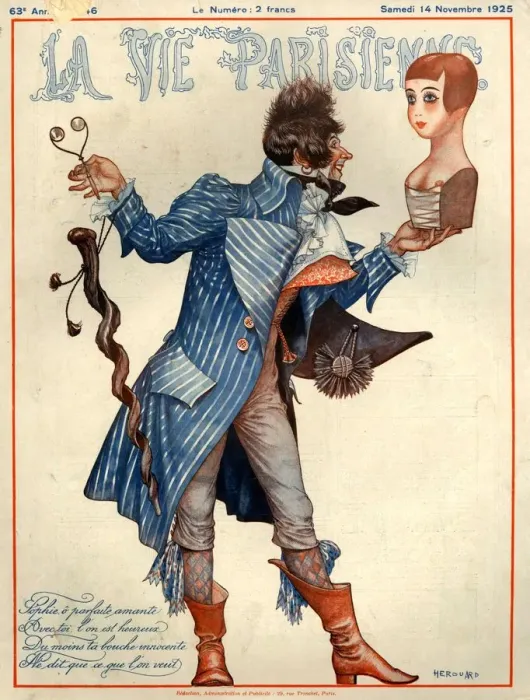 Framed Print : 1920s France La Vie Parisienne Magazine Cover Framed Print : 1920s France La Vie Parisienne Magazine Cover