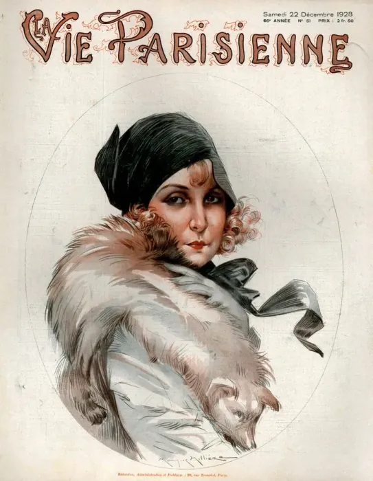 Framed Print : 1920s France La Vie Parisienne Magazine Cover Framed Print : 1920s France La Vie Parisienne Magazine Cover
