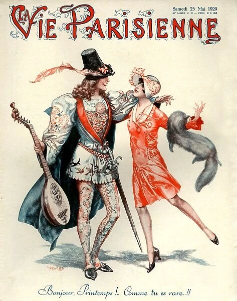 1920s France La Vie Parisienne Magazine Cover