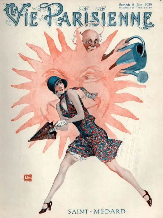Framed Print : 1920s France La Vie Parisienne Magazine Cover