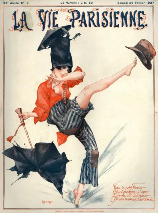 Framed Print : 1920s France La Vie Parisienne Magazine Cover Framed Print : 1920s France La Vie Parisienne Magazine Cover