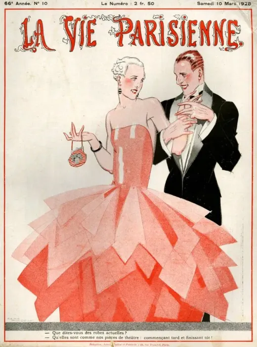 Framed Print : 1920s France La Vie Parisienne Magazine Cover Framed Print : 1920s France La Vie Parisienne Magazine Cover