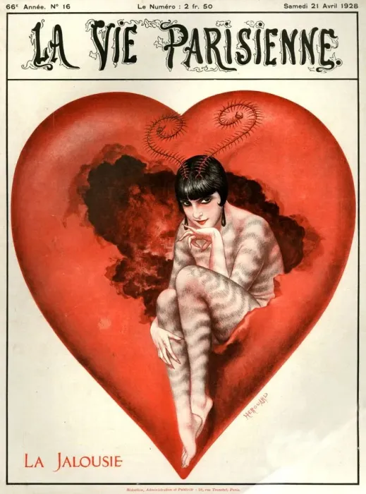 Framed Print : 1920s France La Vie Parisienne Magazine Cover Framed Print : 1920s France La Vie Parisienne Magazine Cover