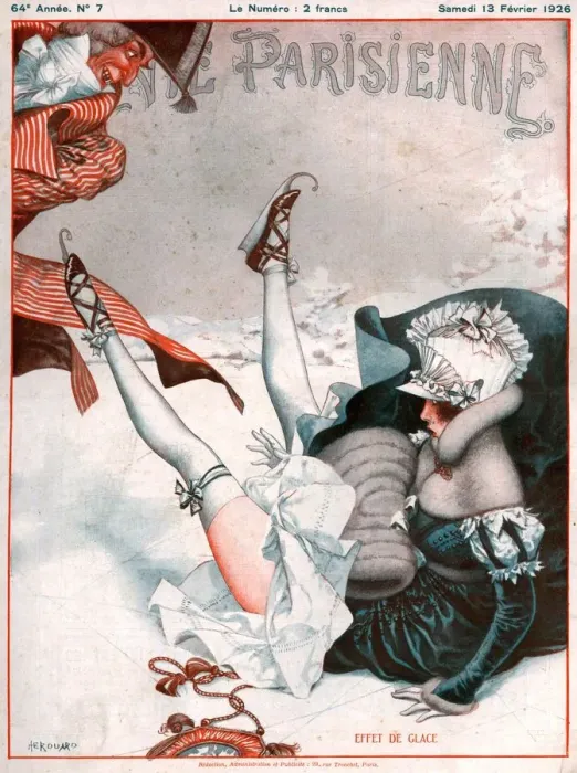 Framed Print : 1920s France La Vie Parisienne Magazine Cover