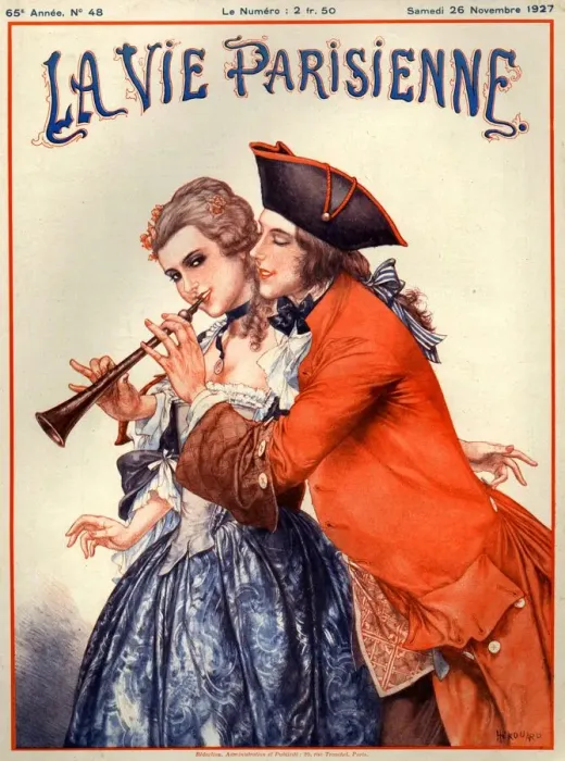 Framed Print : 1920s France La Vie Parisienne Magazine Cover Framed Print : 1920s France La Vie Parisienne Magazine Cover