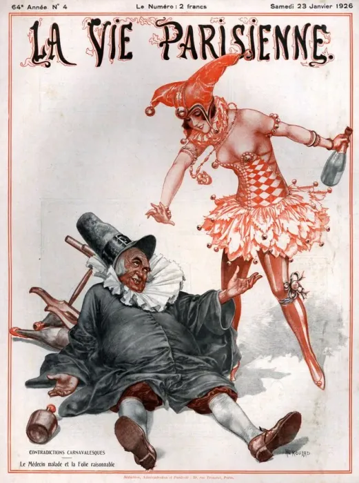 Framed Print : 1920s France La Vie Parisienne Magazine Cover Framed Print : 1920s France La Vie Parisienne Magazine Cover