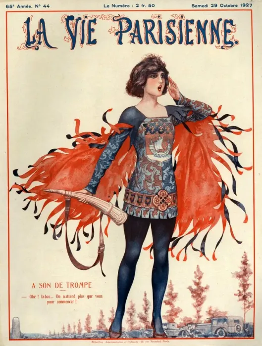 Framed Print : 1920s France La Vie Parisienne Magazine Cover Framed Print : 1920s France La Vie Parisienne Magazine Cover