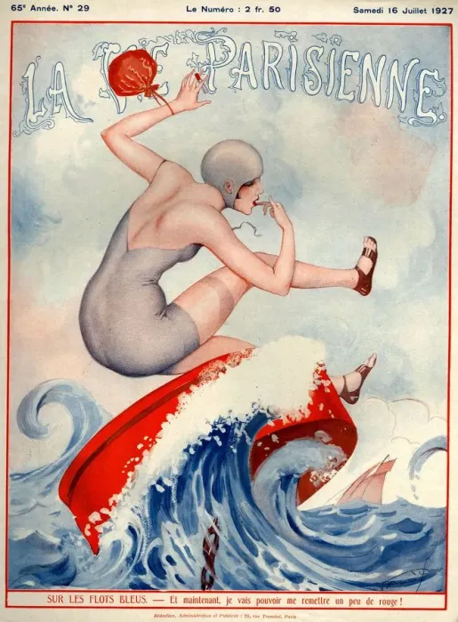Framed Print : 1920s France La Vie Parisienne Magazine Cover Framed Print : 1920s France La Vie Parisienne Magazine Cover