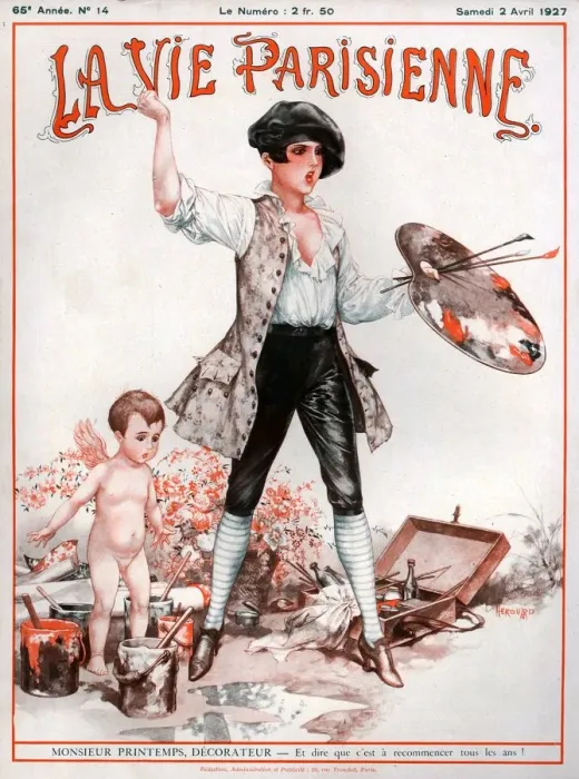 Framed Print : 1920s France La Vie Parisienne Magazine Cover Framed Print : 1920s France La Vie Parisienne Magazine Cover