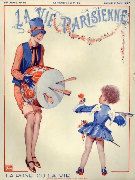 Framed Print : 1920s France La Vie Parisienne Magazine Cover Framed Print : 1920s France La Vie Parisienne Magazine Cover