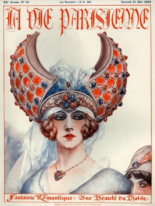 Framed Print : 1920s France La Vie Parisienne Magazine Cover Framed Print : 1920s France La Vie Parisienne Magazine Cover