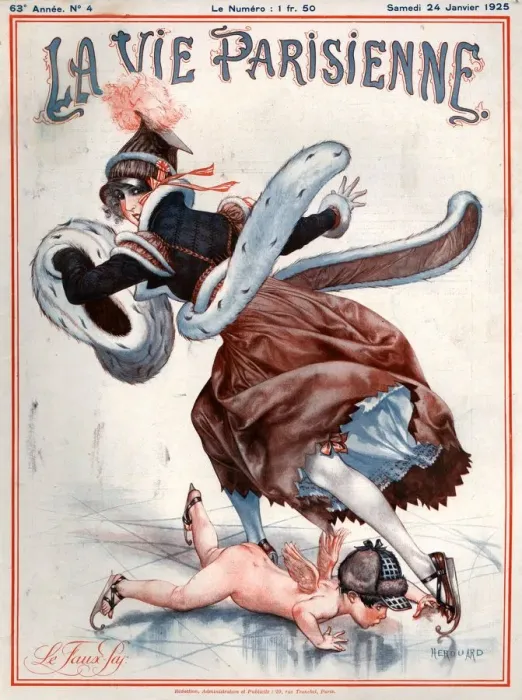 Framed Print : 1920s France La Vie Parisienne Magazine Cover Framed Print : 1920s France La Vie Parisienne Magazine Cover