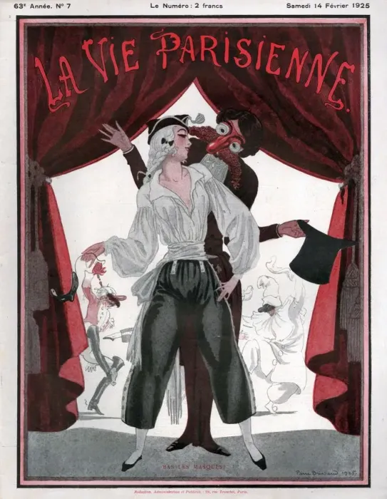 Framed Print : 1920s France La Vie Parisienne Magazine Cover Framed Print : 1920s France La Vie Parisienne Magazine Cover